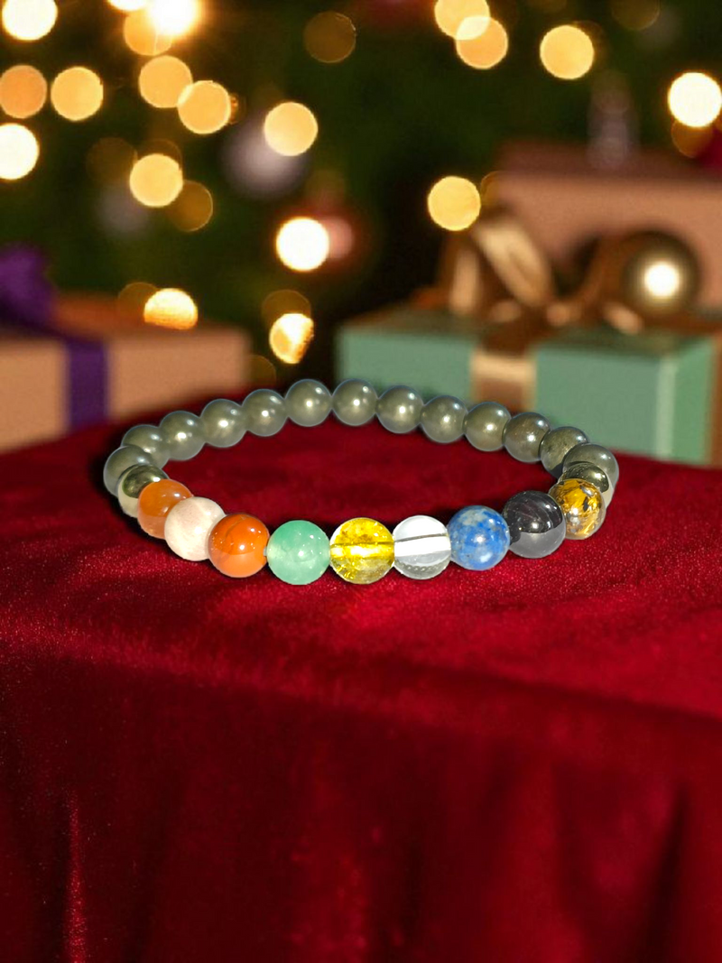 Navgrah Bracelet – Nine‑Stone Gem Bracelet by Brahmatells
