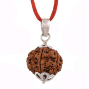 Nine Mukhi Rudraksha Silver Pendant - Harness Goddess Durga's Might | Brahmatells - BrahmatellsStore