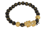 Om Mani Padme Hum Black Tourmaline Bracelet | Brahmatells - BrahmatellsStore