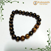 Om Mani Padme Hum Black Tourmaline Bracelet | Brahmatells - BrahmatellsStore