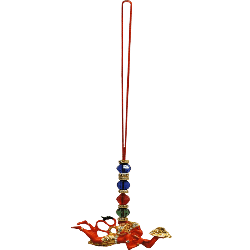 Orange Flying Parvat Hanuman Door Hanging - BrahmatellsStore