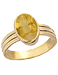 Oval Yellow Sapphire (Pukhraj) Ring - Jupiter's Radiance | Brahmatells - BrahmatellsStore
