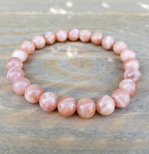Peach Moonstone Bracelet - Embrace Love and Harmony | Brahmatells - BrahmatellsStore