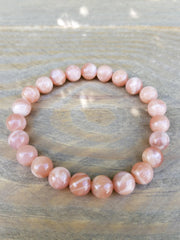 Peach Moonstone Bracelet - Embrace Love and Harmony | Brahmatells - BrahmatellsStore