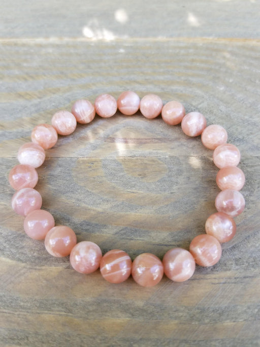 Peach Moonstone Bracelet - Embrace Love and Harmony | Brahmatells - BrahmatellsStore