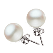 Pearl white-earings BTP116ESM - BrahmatellsStore