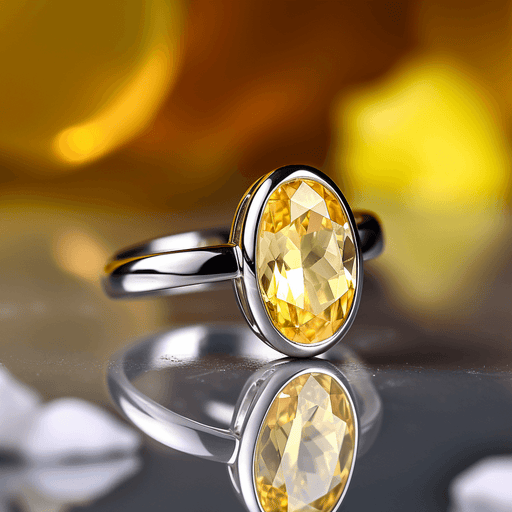 Pine-Yellow Sapphire Ring - Jupiter's Harmony | Brahmatells - BrahmatellsStore