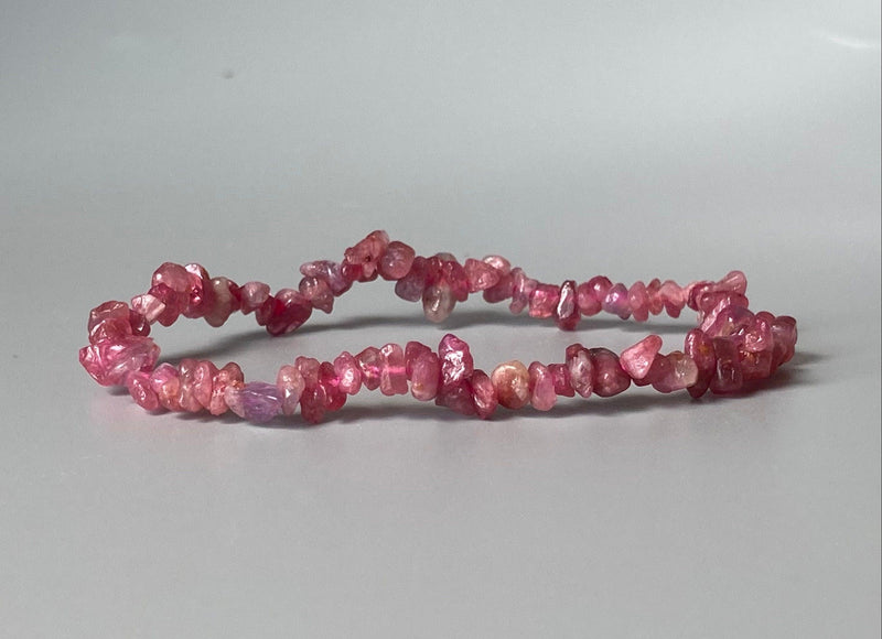 Pink Tourmaline Chip Bracelet - BrahmatellsStore