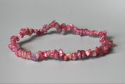 Pink Tourmaline Chip Bracelet - BrahmatellsStore