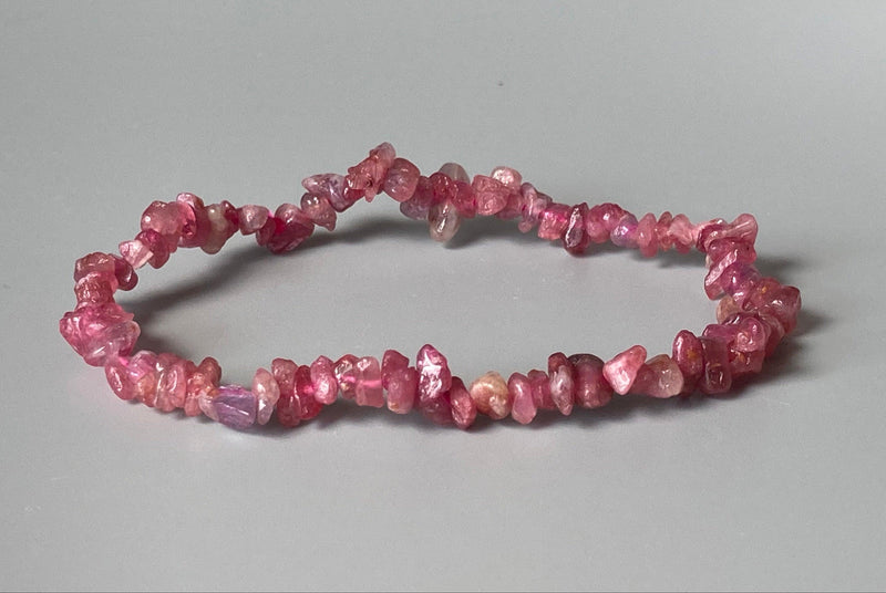 Pink Tourmaline Chip Bracelet - BrahmatellsStore