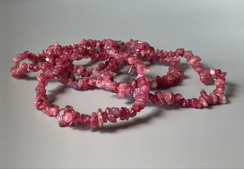 Pink Tourmaline Chip Bracelet - BrahmatellsStore