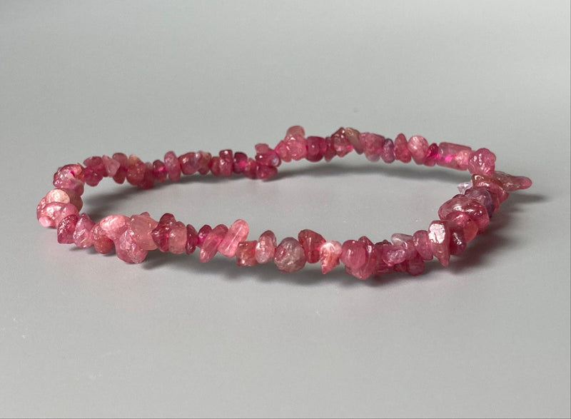 Pink Tourmaline Chip Bracelet - BrahmatellsStore