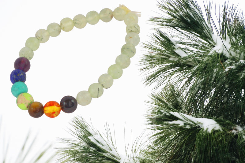Prehnite Bracelet for Heart Healing & Spiritual Balance | Brahmatells - BrahmatellsStore