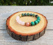 Protection & Prosperity Bracelet: Handcrafted Bohemian Gemstone Accessory - Brahmatells - BrahmatellsStore
