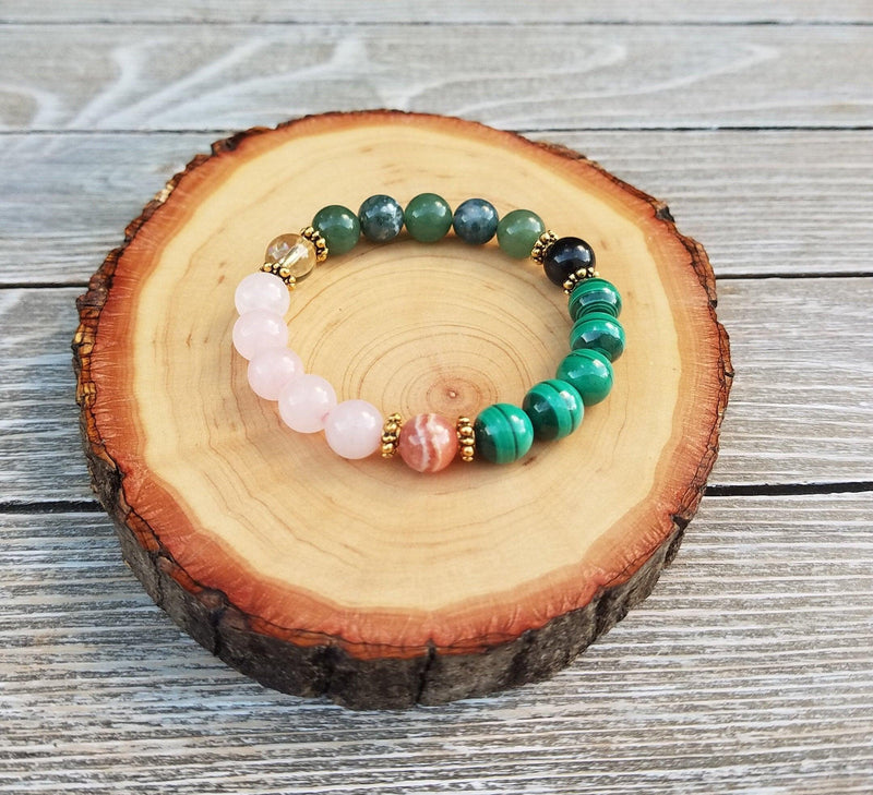Protection & Prosperity Bracelet: Handcrafted Bohemian Gemstone Accessory - Brahmatells - BrahmatellsStore
