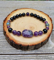Protection Bracelet - Charoite: The Ultimate Shield Against Negative Energies - BrahmatellsStore