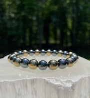 Pyrite and Hematite Bracelet - BrahmatellsStore