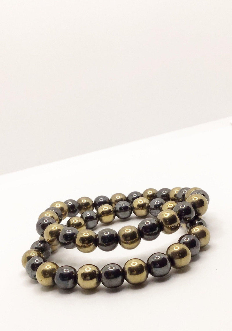 Pyrite and Hematite Bracelet - BrahmatellsStore