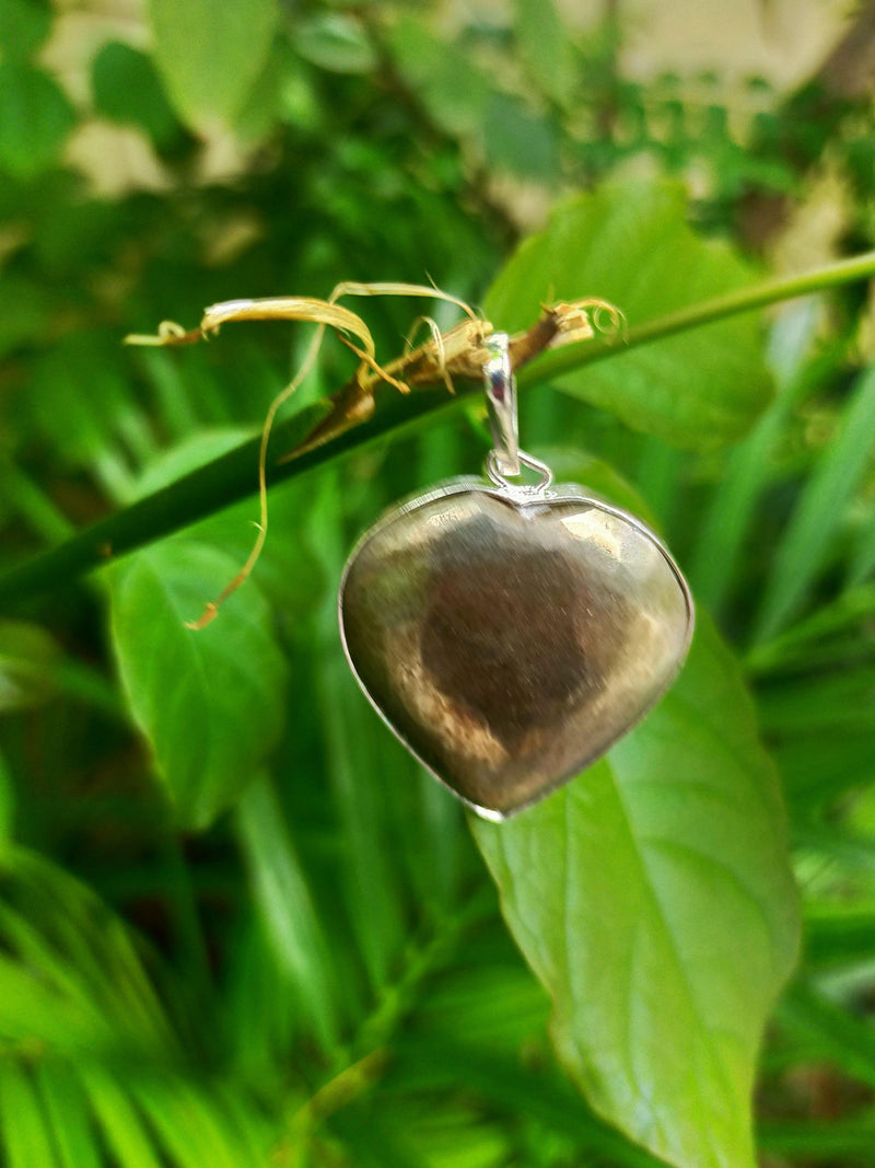Pyrite Heart Pendant - BrahmatellsStore