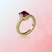 Radiant Wine-Red Ruby Manak Ring - Embrace the Sun's Power | Brahmatells - BrahmatellsStore