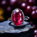 Radiant Wine-Red Ruby Manak Ring - Embrace the Sun's Power | Brahmatells - BrahmatellsStore