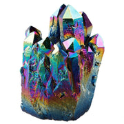 Rainbow Flame Aura Titanium Quartz Crystal Cluster - BrahmatellsStore