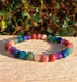 Rainbow Gemstone, Chakra Bracelet, Natural Crystals, Beaded Bracelet, Positive Energy, Balancing & Harmony, Yoga - BrahmatellsStore