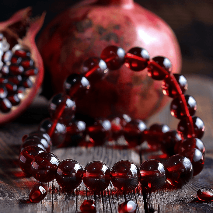 Red Garnet Bracelet for Courage & Passion | Brahmatells - BrahmatellsStore