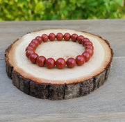 Red Jasper Bracelet: Embrace Earth's Warmth | Brahmatells - BrahmatellsStore