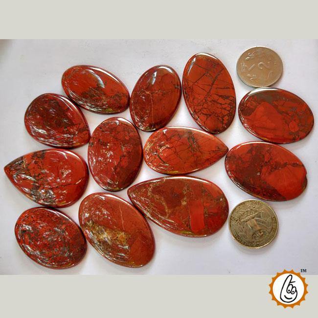 Red Jasper Cabs for Emotional Harmony | Brahmatells - BrahmatellsStore