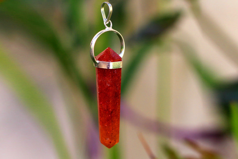 Red Jasper Double-Sided Pendant for Emotional Balance | Brahmatells - BrahmatellsStore