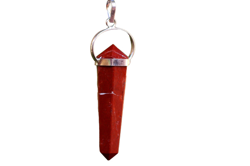 Red Jasper Double-Sided Pendant for Emotional Balance | Brahmatells - BrahmatellsStore
