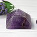 Reiki Crystal Products Natural Crystal Stone Amethyst Pyramid, Standard, Purple. - BrahmatellsStore