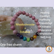 Rhodochrosite Bracelet - BrahmatellsStore