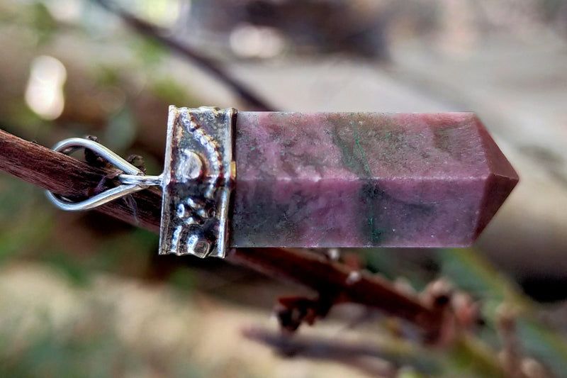 Rhodochrosite Pendant - Love and Energy Harmonizer | Brahmatells - BrahmatellsStore