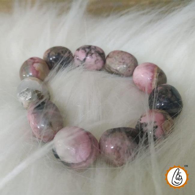 Rhodonite Tumble Bracelet - BrahmatellsStore