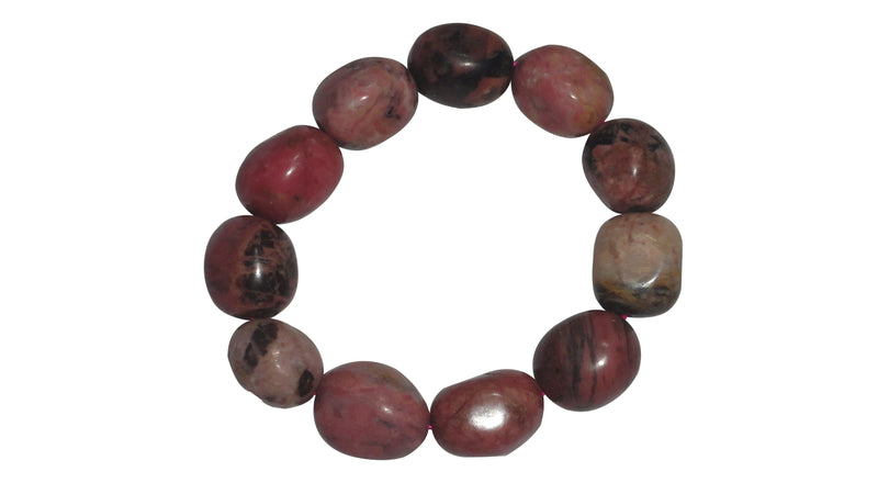 Rhodonite Tumble Bracelet - BrahmatellsStore