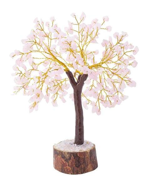 Rose Quart Crystal Wishing Tree - BrahmatellsStore