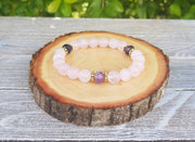 Rose Quartz & Amethyst Love Attraction Bracelet | Brahmatells - BrahmatellsStore
