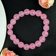 Rose Quartz Diamond Cut Bracelet - 8mm Beads for Reiki Healing - BrahmatellsStore