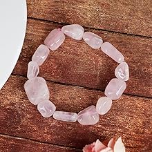 Rose Quartz Diamond Cut Bracelet - 8mm Beads for Reiki Healing - BrahmatellsStore
