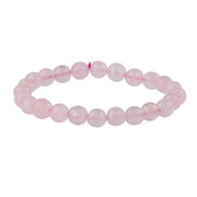 Rose Quartz Diamond Cut Bracelet - 8mm Beads for Reiki Healing - BrahmatellsStore