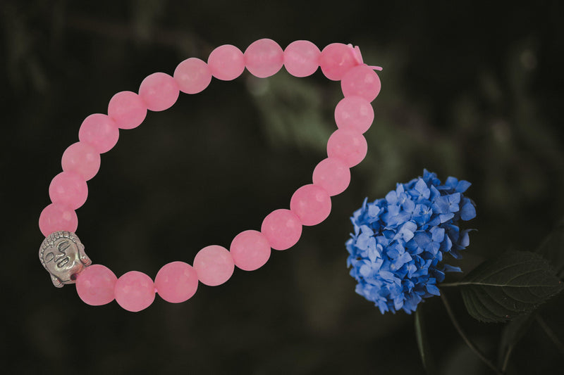 Rose quartz Diamond Cut Bracelet - BrahmatellsStore