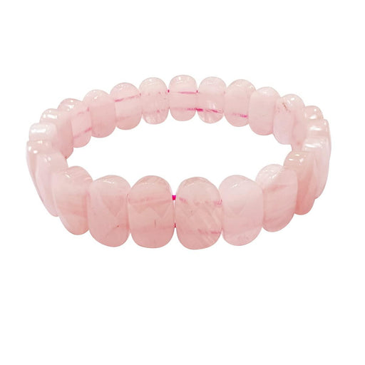 Rose Quartz Oval Faceted Bracelet: Elegance & Serenity | Brahmatells - BrahmatellsStore