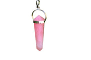 Rose Quartz Pencil Double Side Pendant - BrahmatellsStore