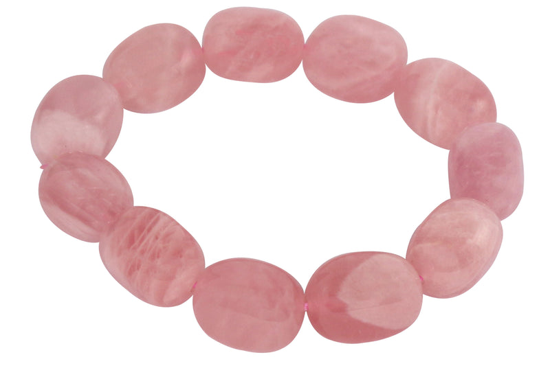 Rose Quartz Tumble Bracelet (Love Bracelet) - BrahmatellsStore
