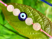 Rose Quartz With Evil Eye Protection - BrahmatellsStore