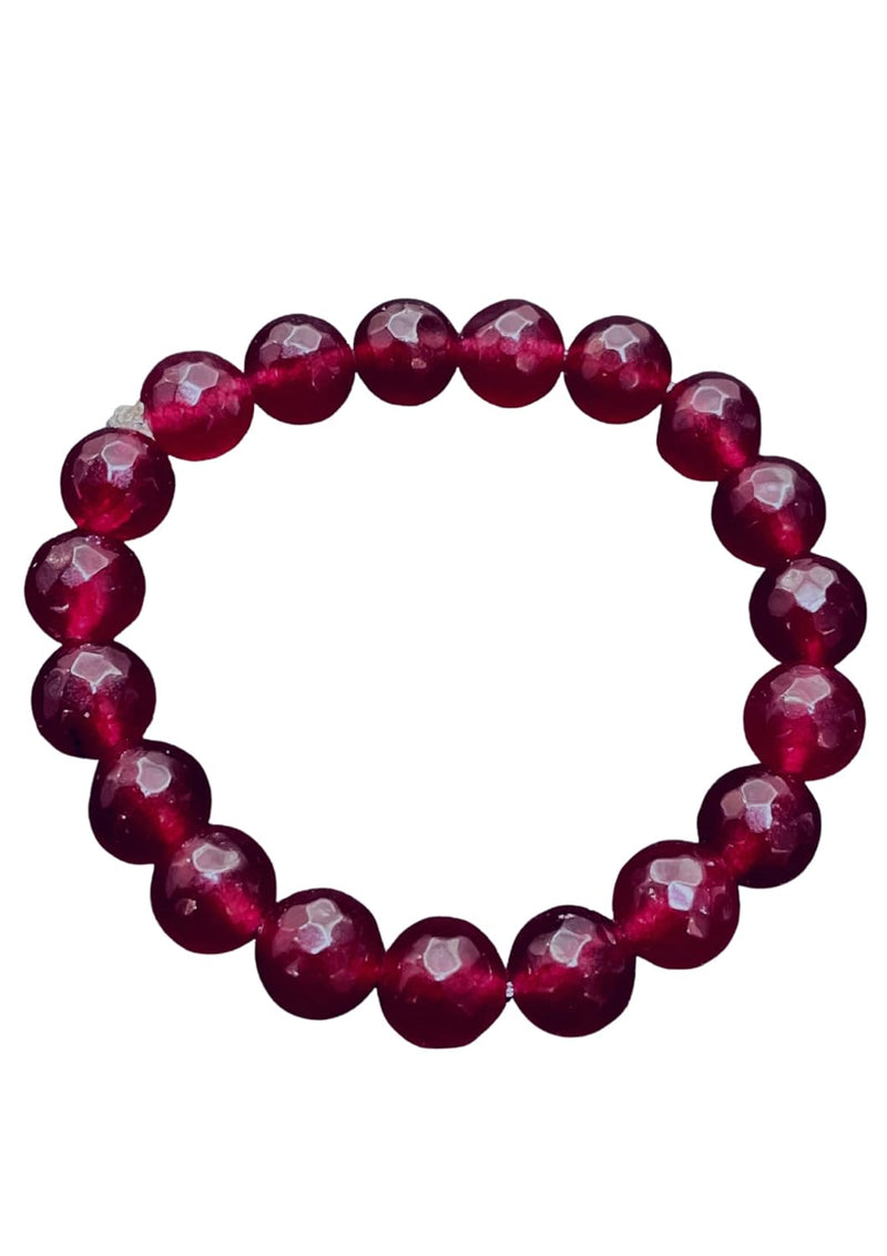 Ruby Jade Gemstone Bracelet | Style & Confidence - BrahmatellsStore