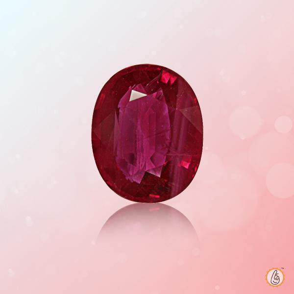 Ruby Manak cherry-red-oval BTR113GSM - BrahmatellsStore