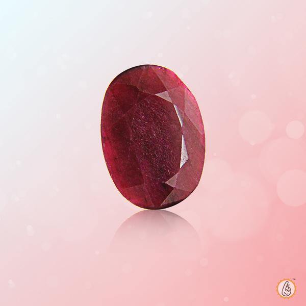 Ruby Manak cherry-red-oval BTR123GSM - BrahmatellsStore